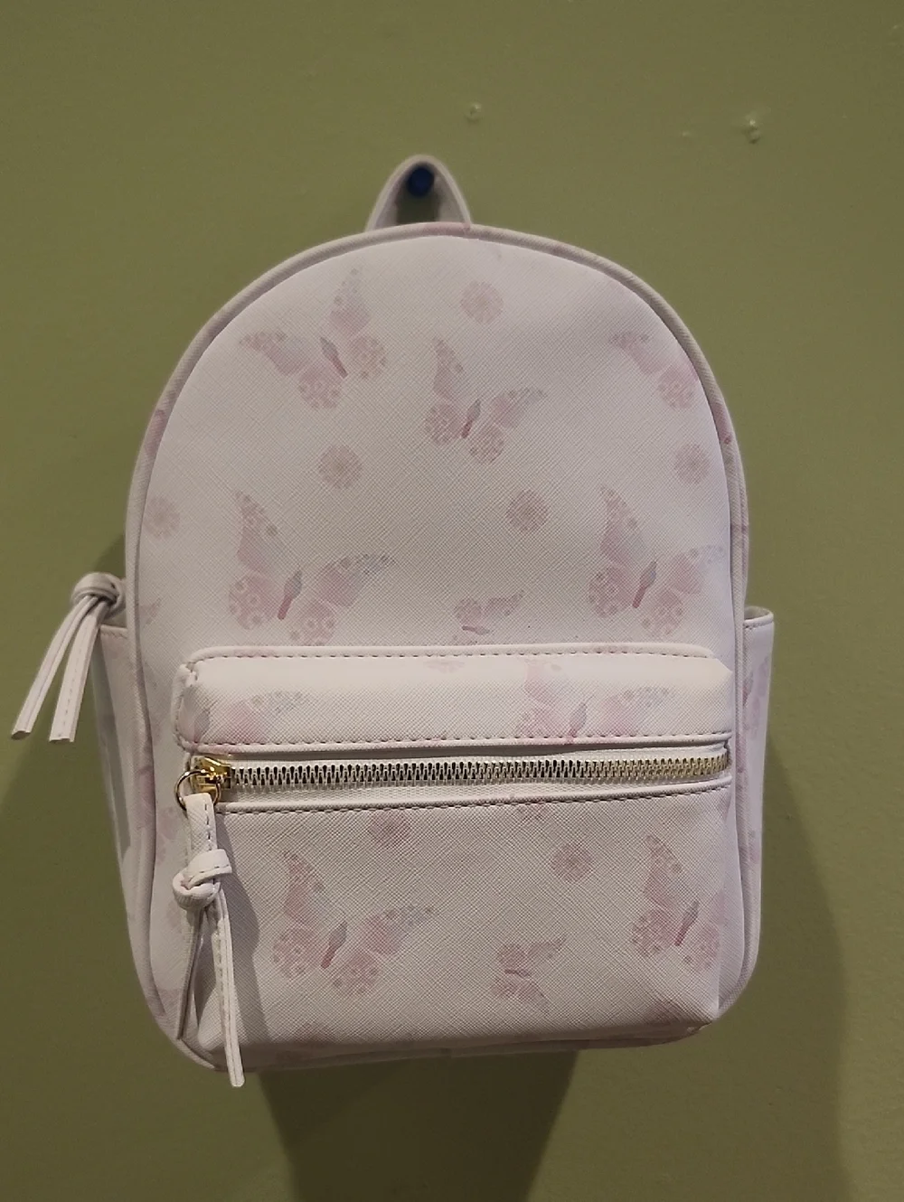 Pink Butterfly Mini Backpack